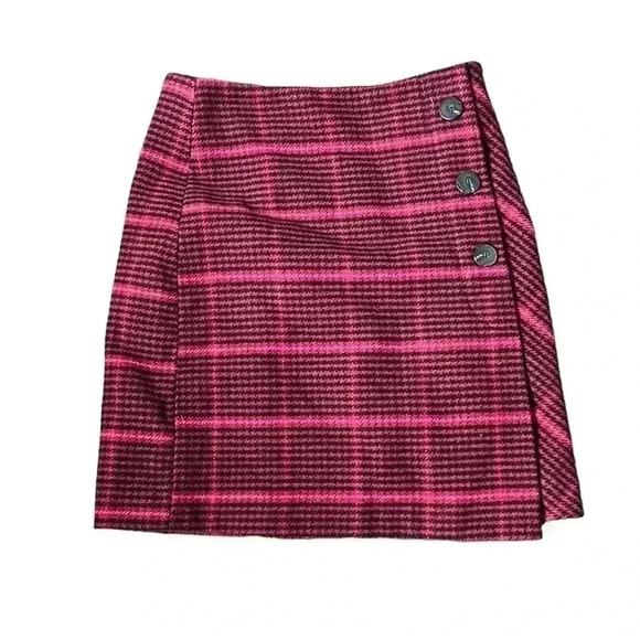 Tom Tailor Wool Blend Checkered Midi Skirt NWOT Size 34 (XS/S) - Picture 1 of 6